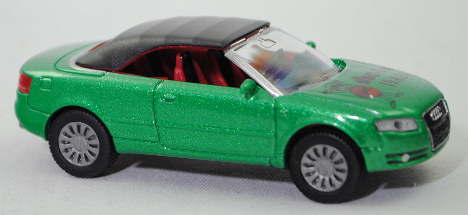 00404 SSC 04 2026 Audi A4 Cabriolet 3.2 FSI quattro mit Verdeck (B7, Typ 8H, Modell 2006-2009), hell-minzgrünmetallic, SSC-Tag / 19.4.26, SIKU SUPER, 1:55, m (Limited Edition)