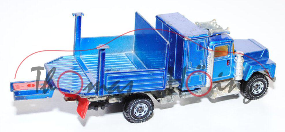 00000 Mack Conventional R612 (Modell 1966-1990) Schwertransporter, verkehrsblaumetallic, Spiegel+1 A