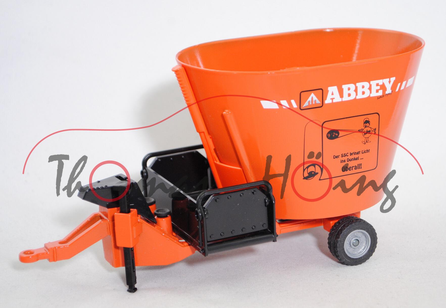 00701 SSC 09 2024 ABBEY VF1250FD Futtermischwagen, orange/schwarz, ABBEY + SSC 9/24, SIKU, 1:32, L16nmp