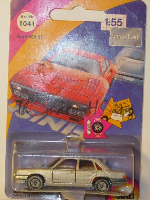 00003 Audi 200 5T (C2, Typ 43), Modell 1980-1982, silbergraumetallic, B4, P21