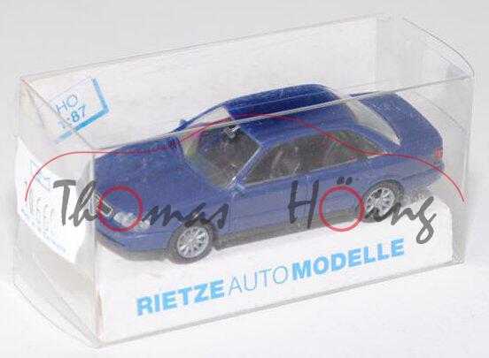 Audi A6 (C4, Typ 4A), Modell 1994-1997, saphirblau, Rietze, 1:87, mb