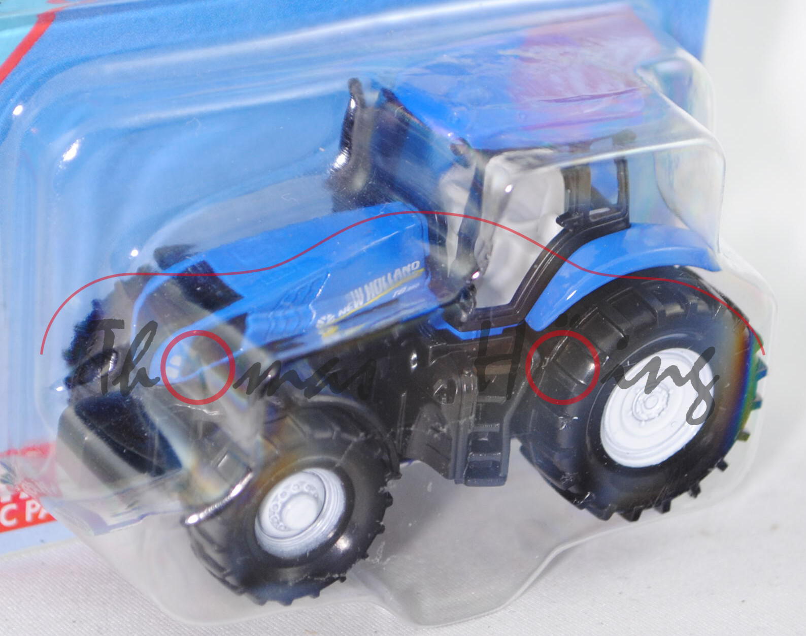 00000 New Holland T8.390 Traktor (Modell 2011-2015), hell-signalblau/schwarz, innen lichtgrau, Lenkr