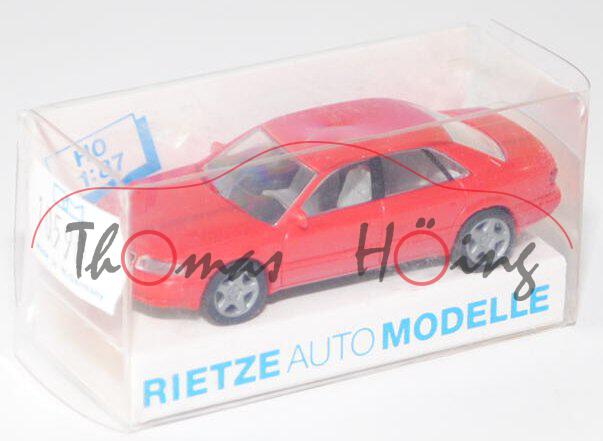 Audi A8 (D2, Typ 4D), Modell 1994-2002, verkehrsrot, Rietze, 1:87, mb