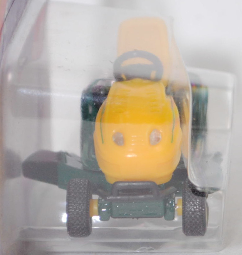 00000 Rasentraktor MTD YaRD-MaN AG 5165 AUTODRIVE™ (Modellnummer 13AE504G643, 4-Style, Modell 2002-2002), gelb/grün, Frontscheinwerfer 4 mm hoch, SIKU SUPER, 1:32, P26