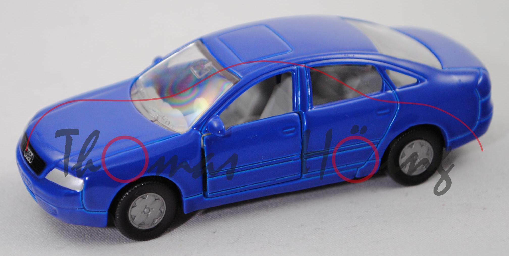 00001 Audi A6 1.9 TDI (C5, Typ 4B, Mod. 97-01), hell-ultramarinblau, Bpr. 1900 U/min, SIKU, 1:53, m-