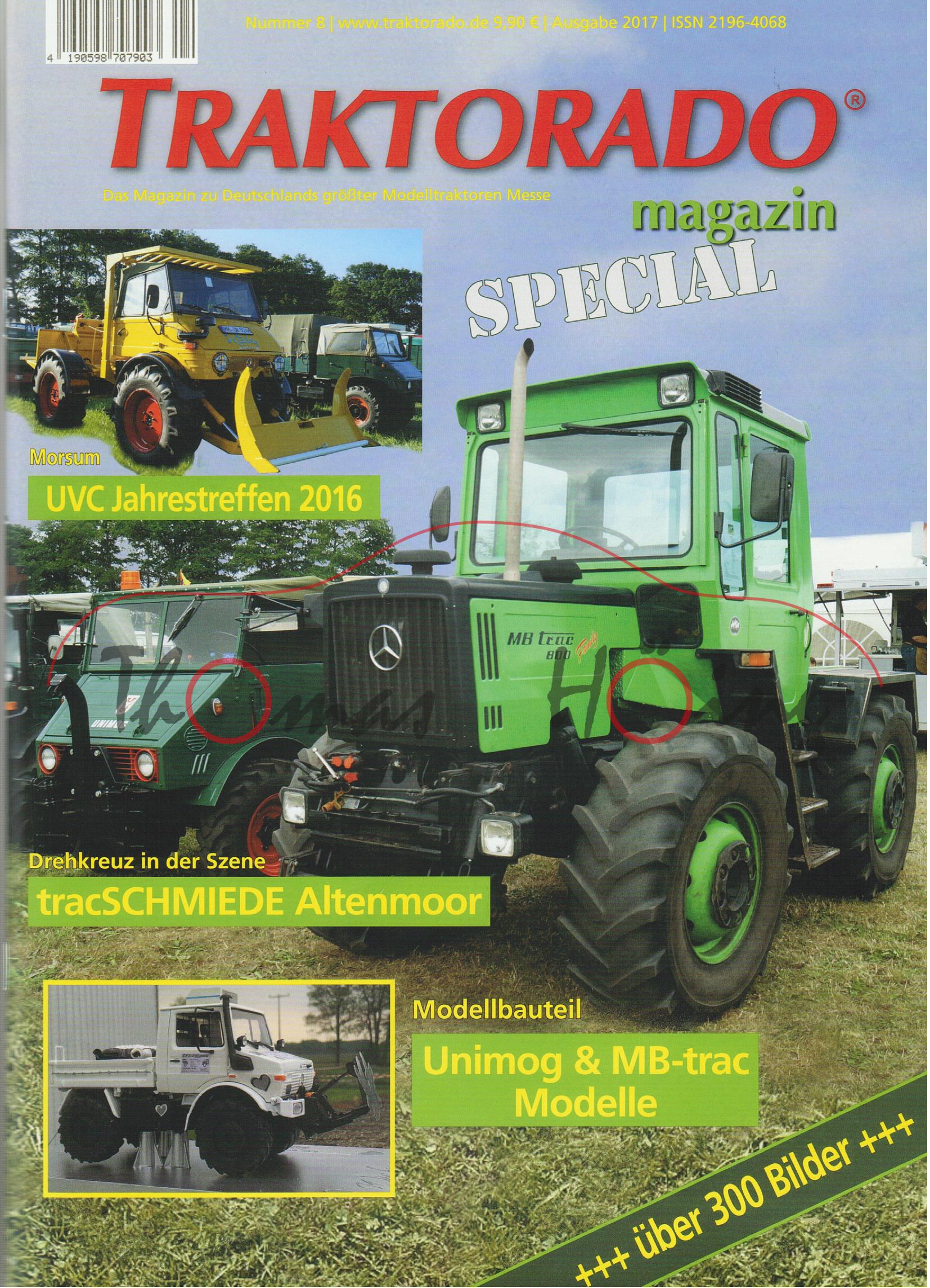 TRAKTORADO® Magazin, Nr. 8, SPECIAL magazin Unimog und MB-trac, Ausgabe 2017, UVC Jahrestreffen 2016