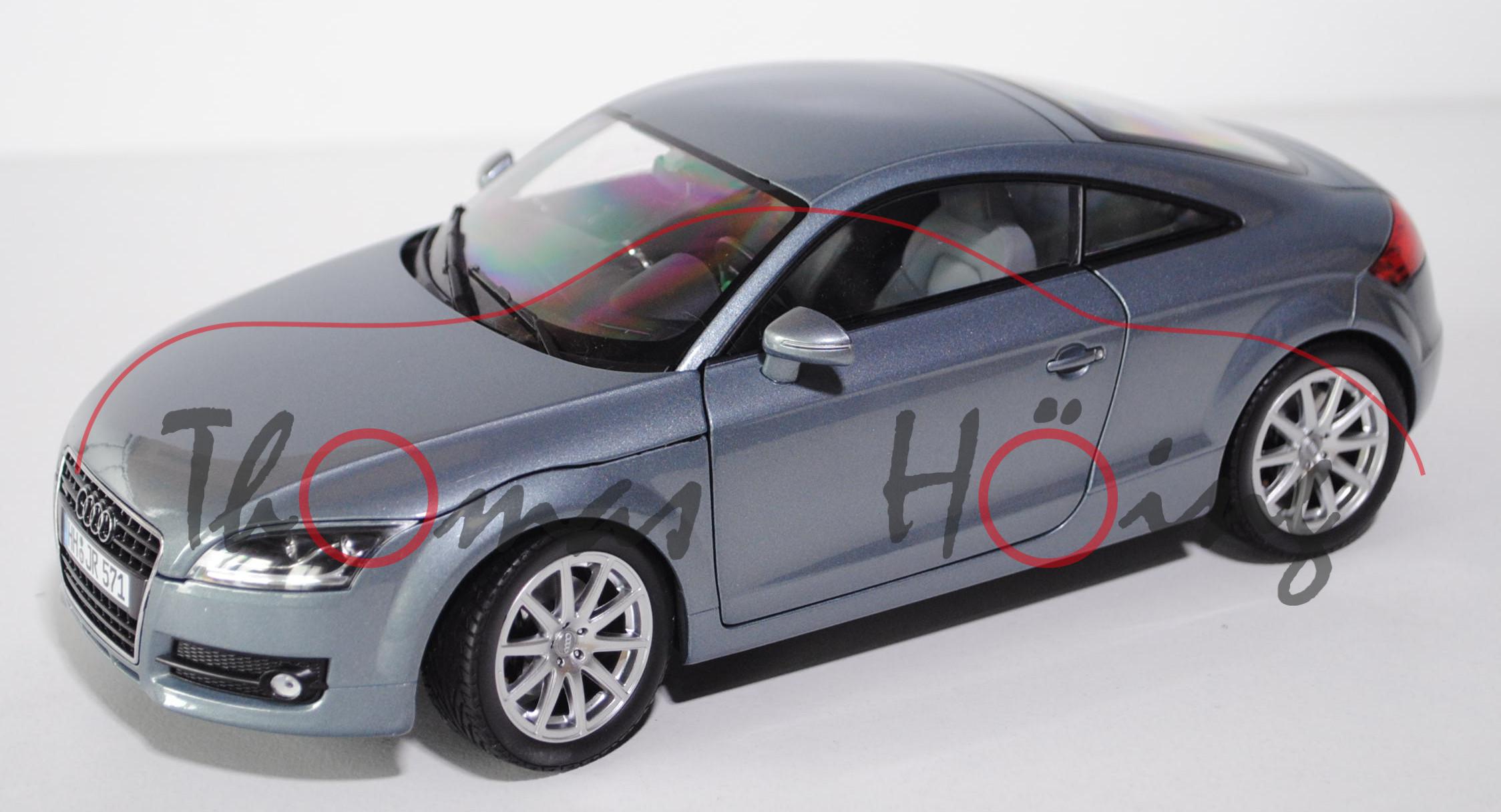 Audi TT Coupé 3.2 VR6 (Typ 8J), Modell 2006-2010, kondorgrau, Minichamps, 1:18, Werbeschachtel