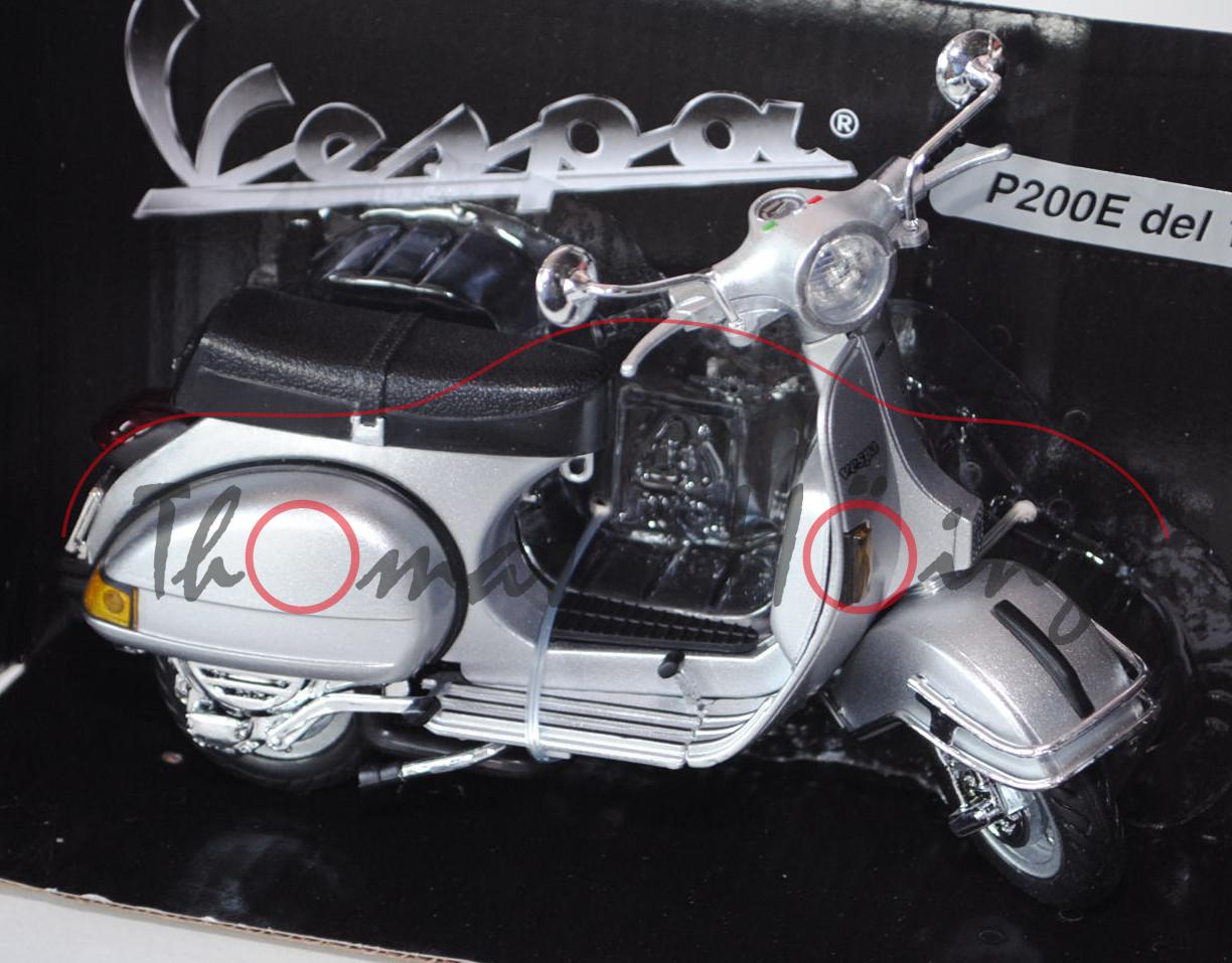 Vespa P200E (Piaggio), Modell 1978-1982, silber, NewRay, 1:12, mb