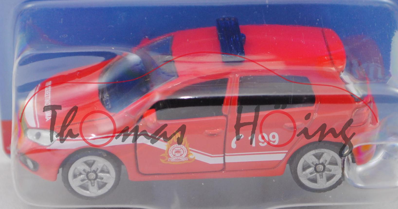 00900 GR VW Golf VI 2.0 TDI (Typ 1K, Mod. 08-12) Firefighter Car, rot, C 199, P29e (Limited Edition)