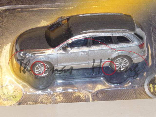 Audi Q7, Mj 05, silbermetallic, Cararama, 1:72, mb