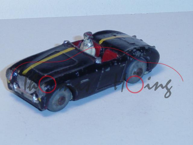 Austin Healy, schwarz, mit Fahrer, Made in England, ca. 1:55, unbekannt