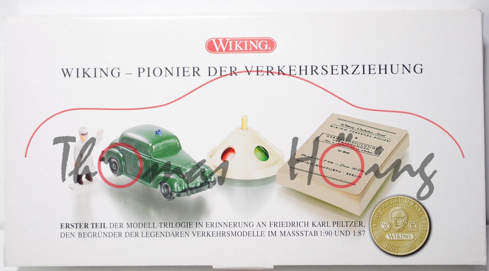 WIKING - PIONIER DER VERKEHRSERZIEHUNG, 100. Geburtstag Friedrich Karl Peltzer, Set mit Mercedes-Ben