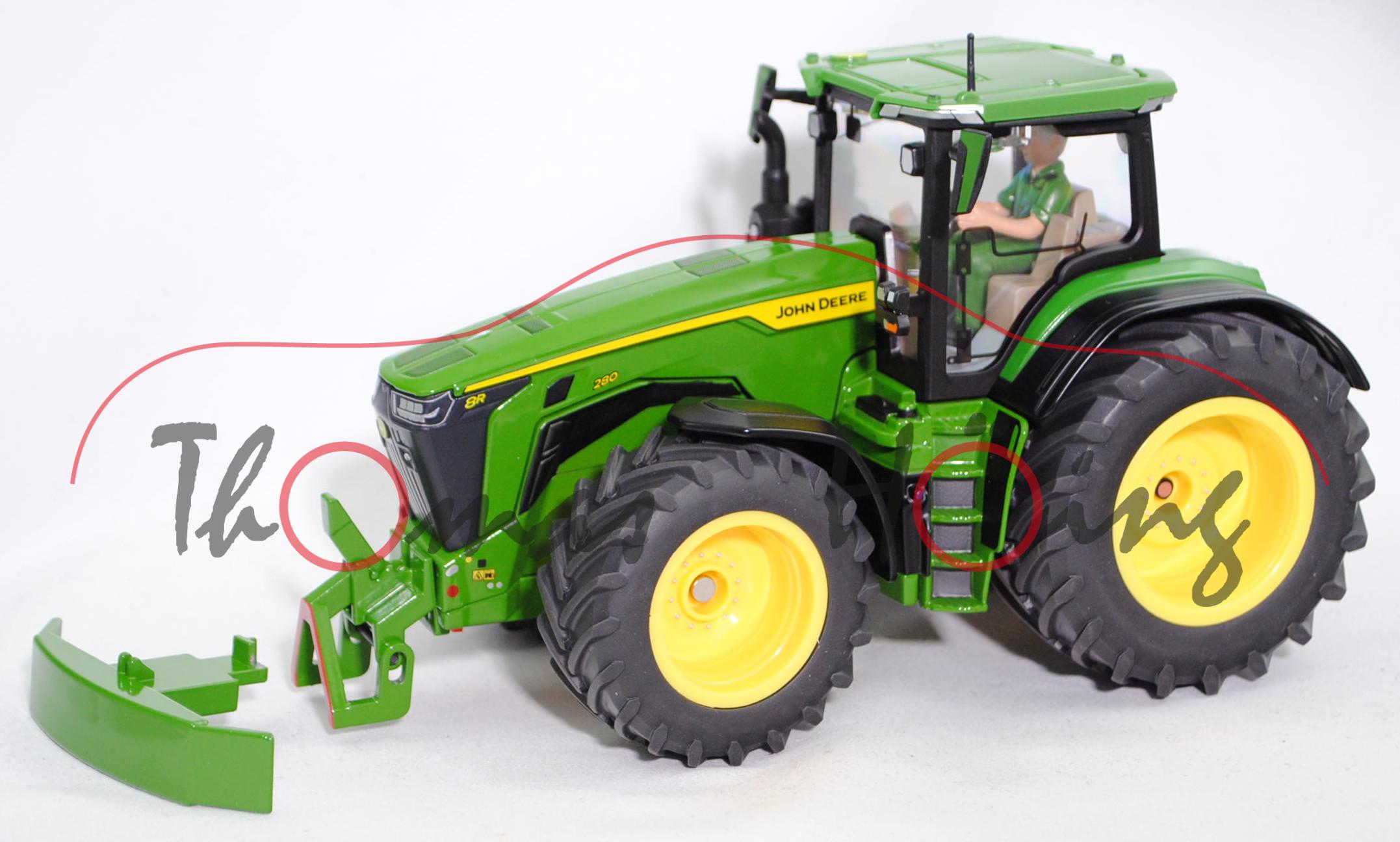 00301 NL John Deere 8R 280 (Modell 2019-), grün, TLC-23-N, L.C.N. Houten 2023, SIKU, 1:32, Werbebox