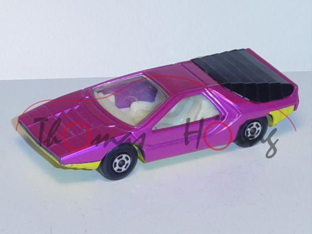 Alfa Calabro, verkehrspurpurmetallic, Chassis zinkgelb, innen weiß, Matchbox Series