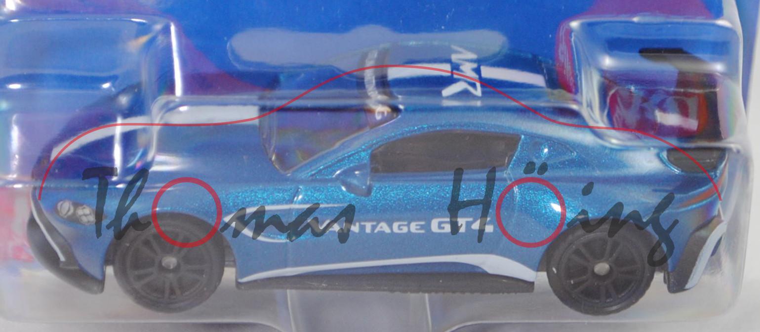 00000 Aston Martin Vantage GT4 (Typ AM6, Modell 2019-), blaumetallic, SIKU, P29e