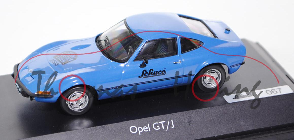 Opel GT/J, Modell 1971-1973, hell-capriblau, TECHNO CLASSICA ESSEN 2008, Sondermodell / Messemodell,