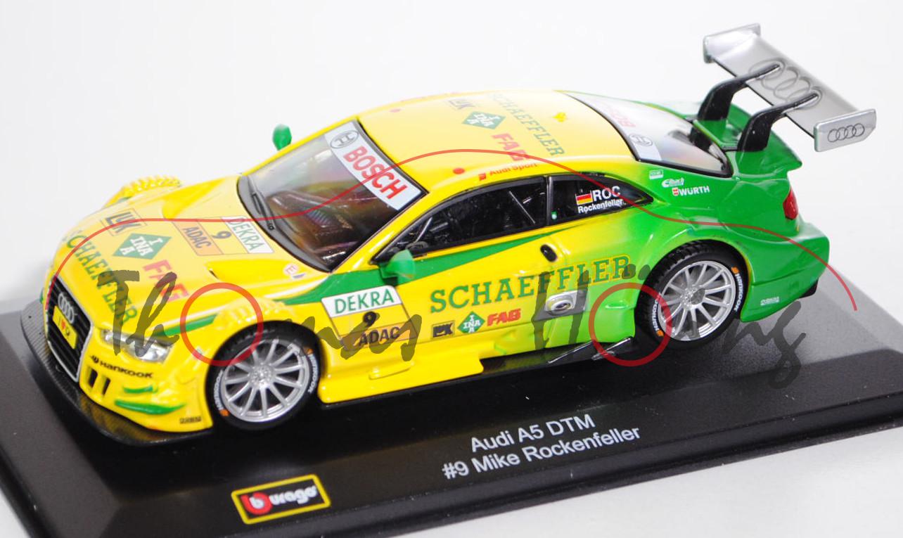 Audi A5 DTM 2012 (Typ R17), zinkgelb/minzgrün, Team: Audi Sport Team Phoenix (Teamwertung: 7. Platz,