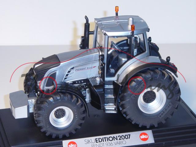 Fendt 936 Vario, silber, SIKU EDITION 2007, limitierte Auflage 2007, 1:32, PC-Box nur einmalige Aufl