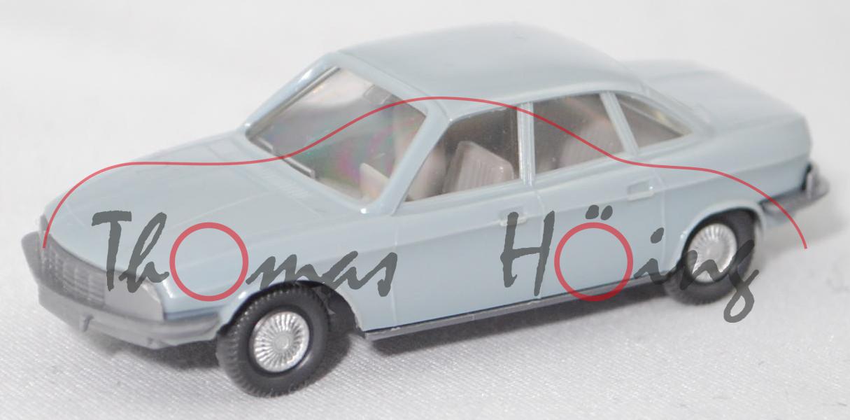 003d NSU Ro 80 (Typ 80, Mod. 1967-1972, Baujahr 1967), hellblaugrau, Wiking, 1:87 (Achsen oxydiert)