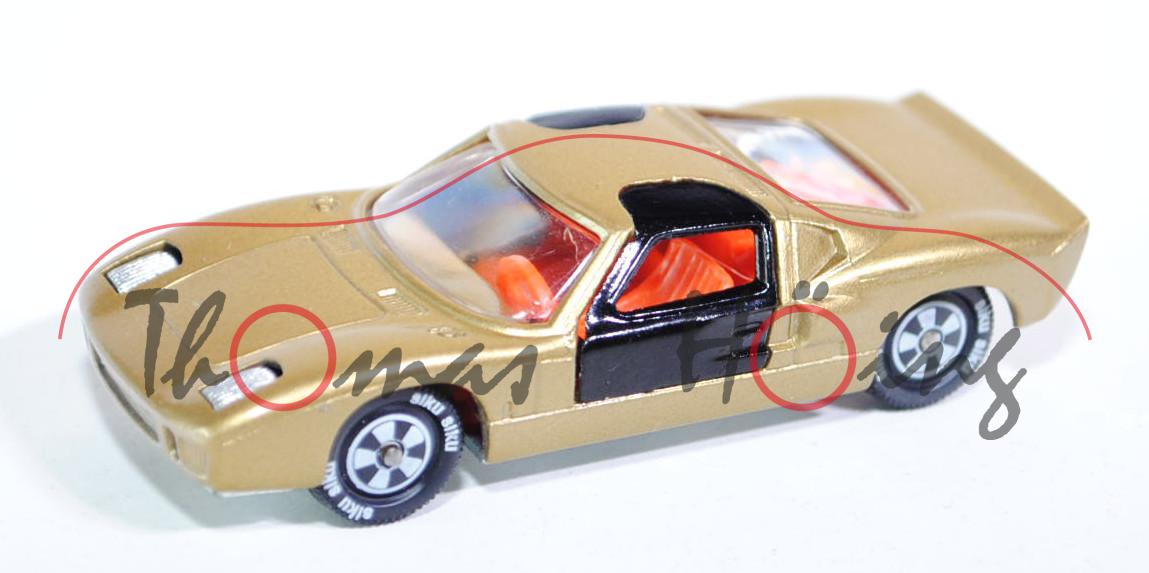 00003 Ford GT 40, goldmetallic/schwarz, Verglasung klar, R10, P12h mit ®