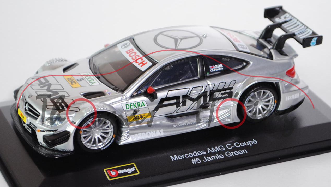 DTM Mercedes AMG C-Coupé 2012 (Baureihe C 204, Modell 2011-), weißaluminiummetallic, Team: Mercedes