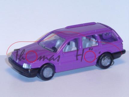 00008 VW Passat Variant (B3, Typ 35i, Modell 1988-1993), signalviolett, innen lichtgrau, Lenkrad sch