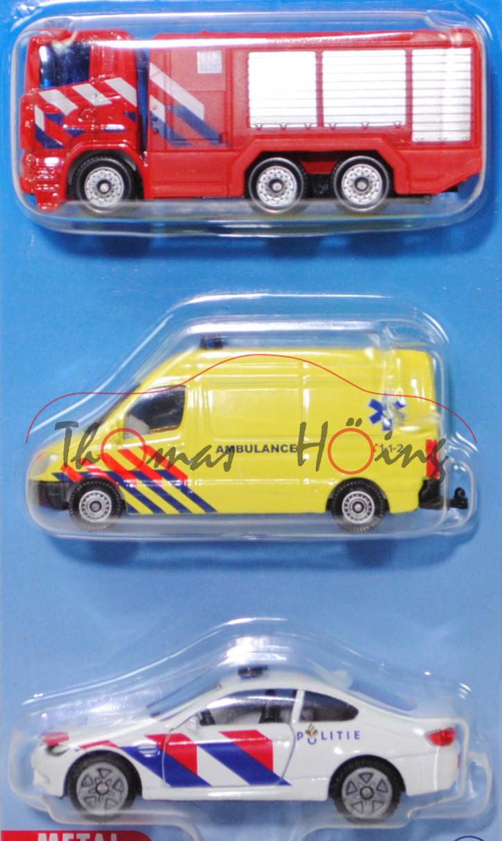 00300 NL Emergency Set Netherland: Scania R380 + Mercedes-Benz Sprinter II + BMW M3 Coupé, P29e