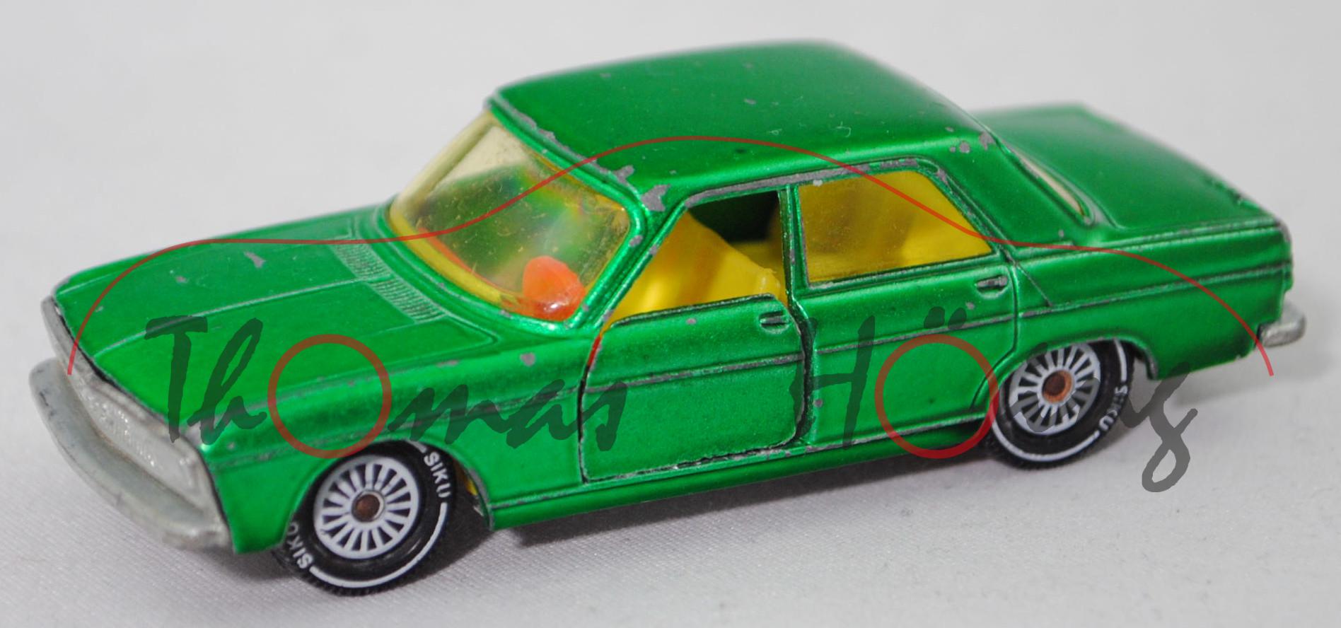 00003 Audi 100 LS (1. Gen., Baureihe C1, Typ F104, Mod. 1968-1971), h.-minzgrünmet., SIKU, 1:60, m-