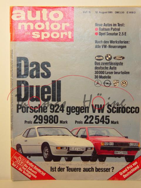 auto motor und sport, Heft 16, 12. August 1981