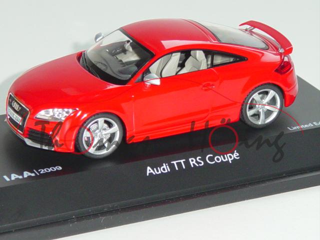 Audi TT RS Coupe, Mj. 2009, rot, IAA 2009, Schuco, 1:43, Limited Edition 777 Stück, PC-Box