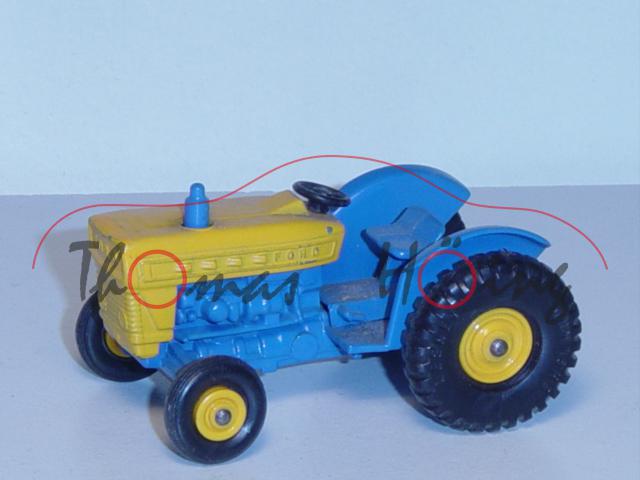 Ford Tractor, dunkel-himmelblau/dahliengelb, Matchbox Series