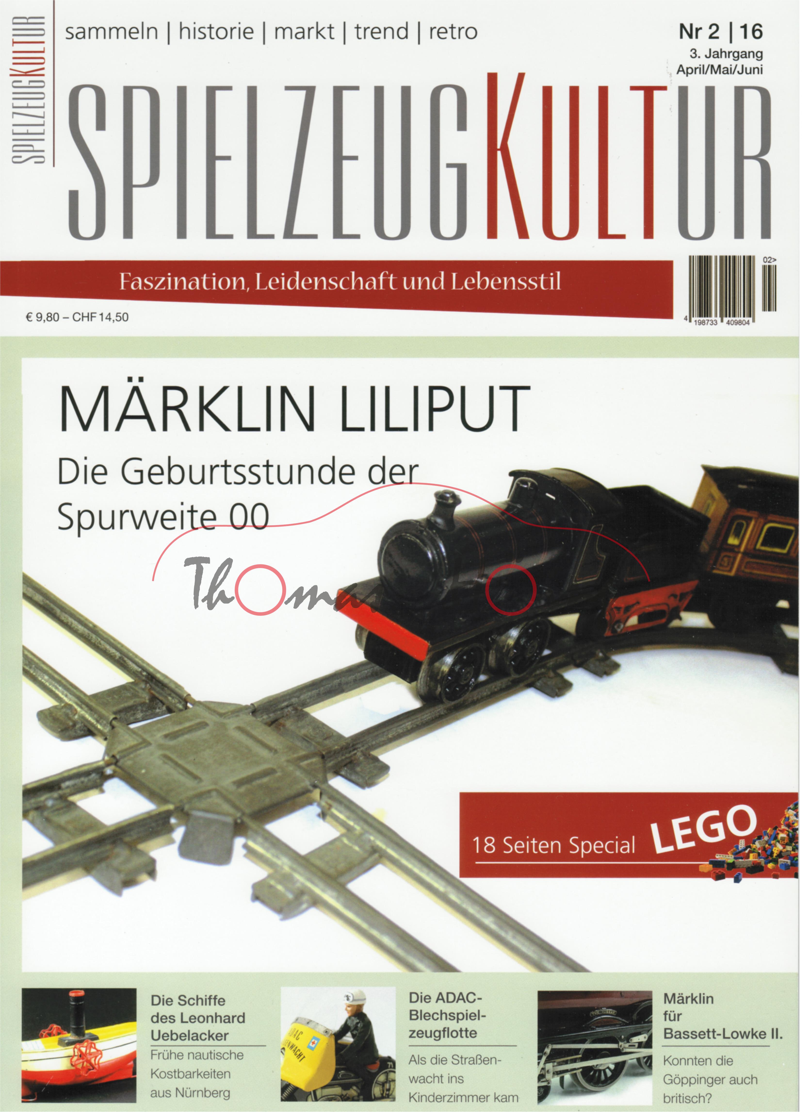 SPIELZEUGKULTUR, Heft 2, April bis Juni 2016, Inhalt: u.a. Spielwarenmesse-Report, Leonhard Uebelack