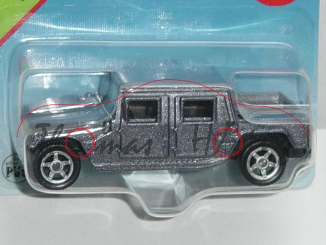 00002 SIKU CANYON (vgl. Hummer H1 Typ 4-door open top, Modell 1992-2006), schiefergraumetallic, inne