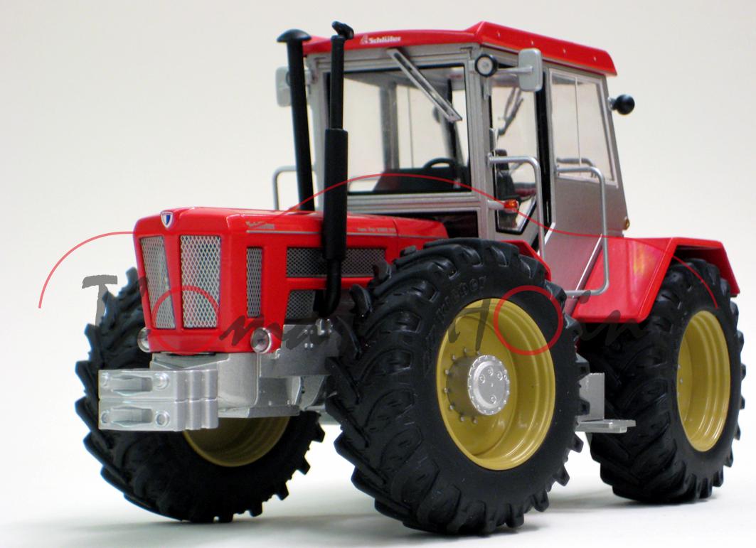 Schlüter Super Trac 2000 TVL (Ausführung 1981-1988), rot/silber, mit Gewicht, weise-toys, 1:32, mb