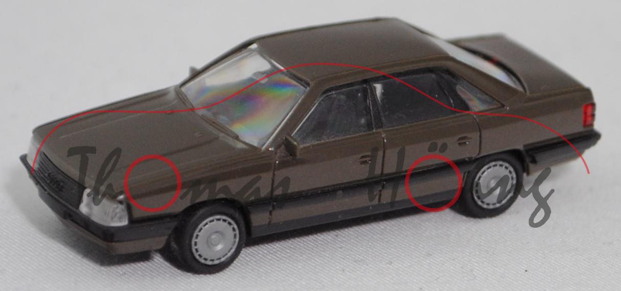 Audi 200 Turbo (C3, Typ 44, VFL, Modell 1985-1987) Bundeswehr, gelboliv, Roco / Rietze, 1:87, mb