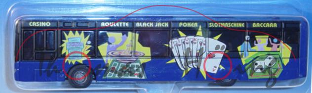 00001 Neoplan Linienbus, ultramarinblau, CASINO ROULETTE BLACK JACK POKER SLOTMASCHINE BACCARA, P28