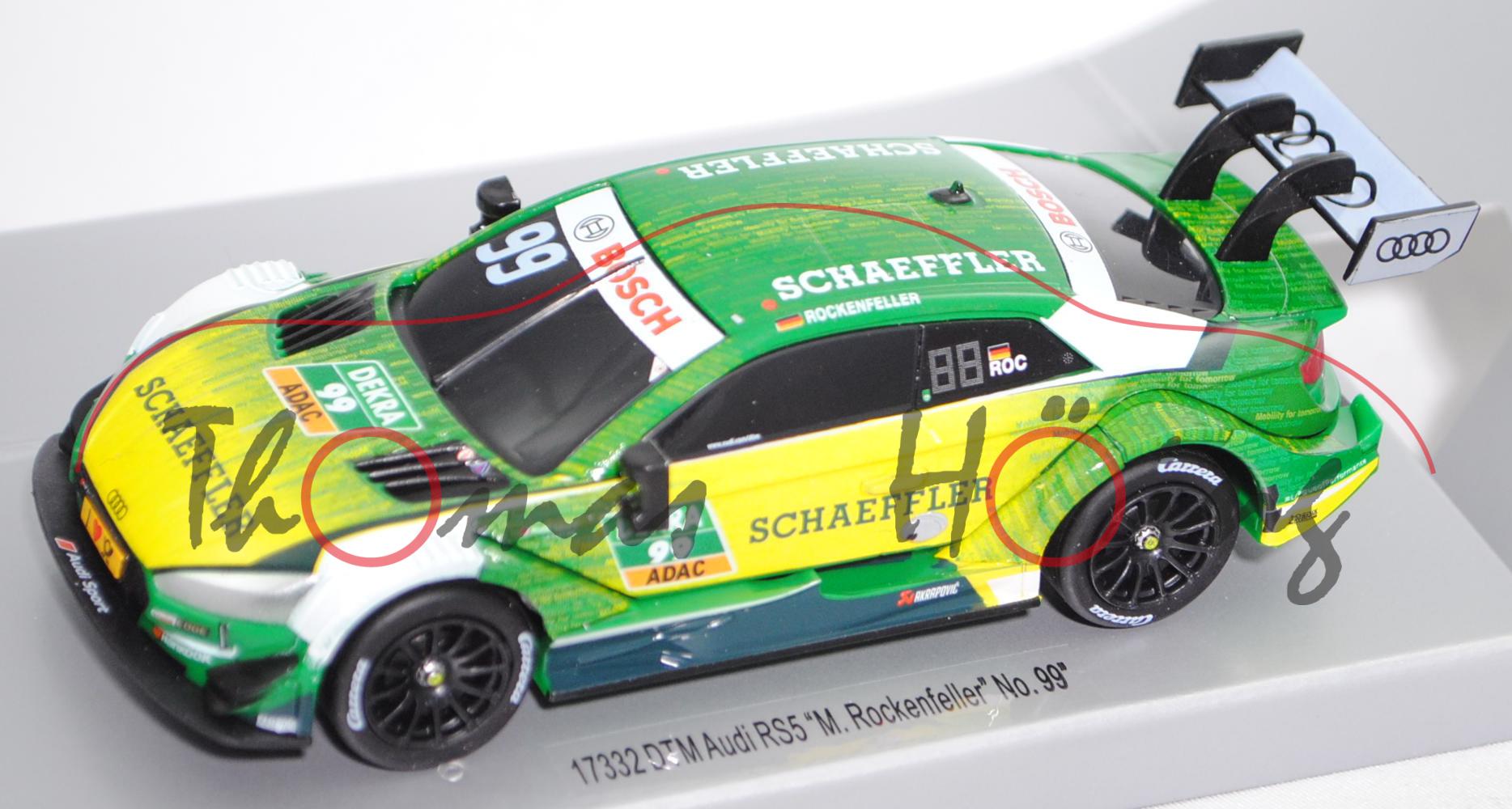 Audi RS 5 DTM F5 2017, Audi Sport Team Phoenix, Fahrer: Mike Rockenfeller, Nr. 99, Carrera, 1:43, mb