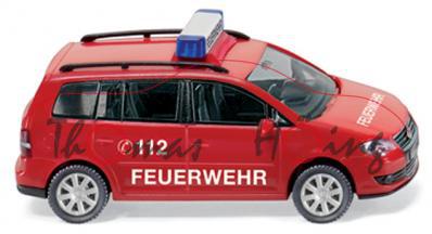 Feuerwehr VW Touran GP, karminrot, C 112 / FEUERWEHR, Wiking, 1:87, mb