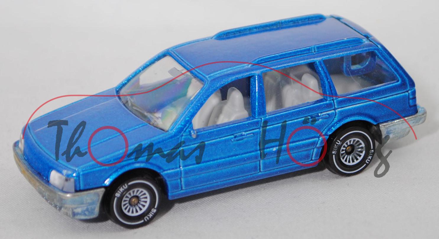 00002 VW Passat Variant CL (B3, 35i, Typ 315, Mod. 1988-1990), d.-himmelblaumetallic, SIKU, 1:55, m-