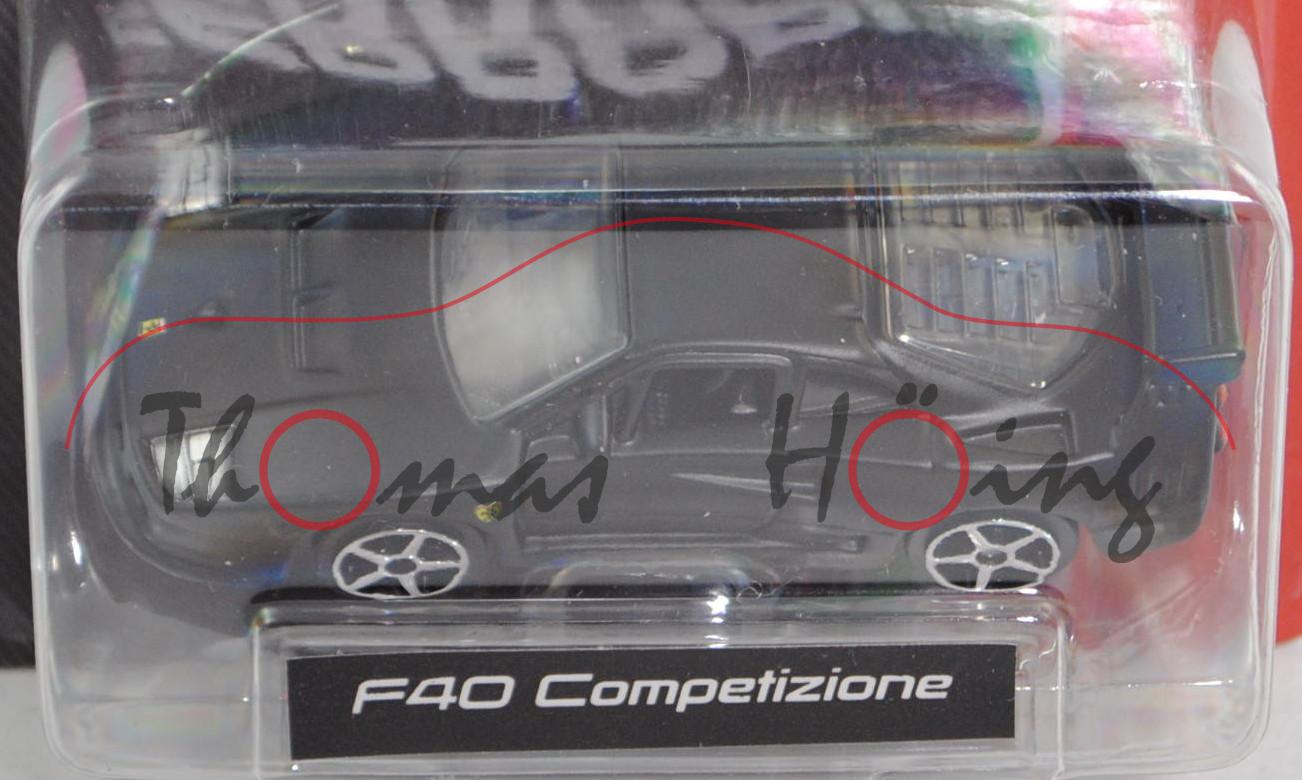 Ferrari F40 Competizione (Modell 1989-1994), schwarz, Bburago FERRARI RACE & PLAY, Blister