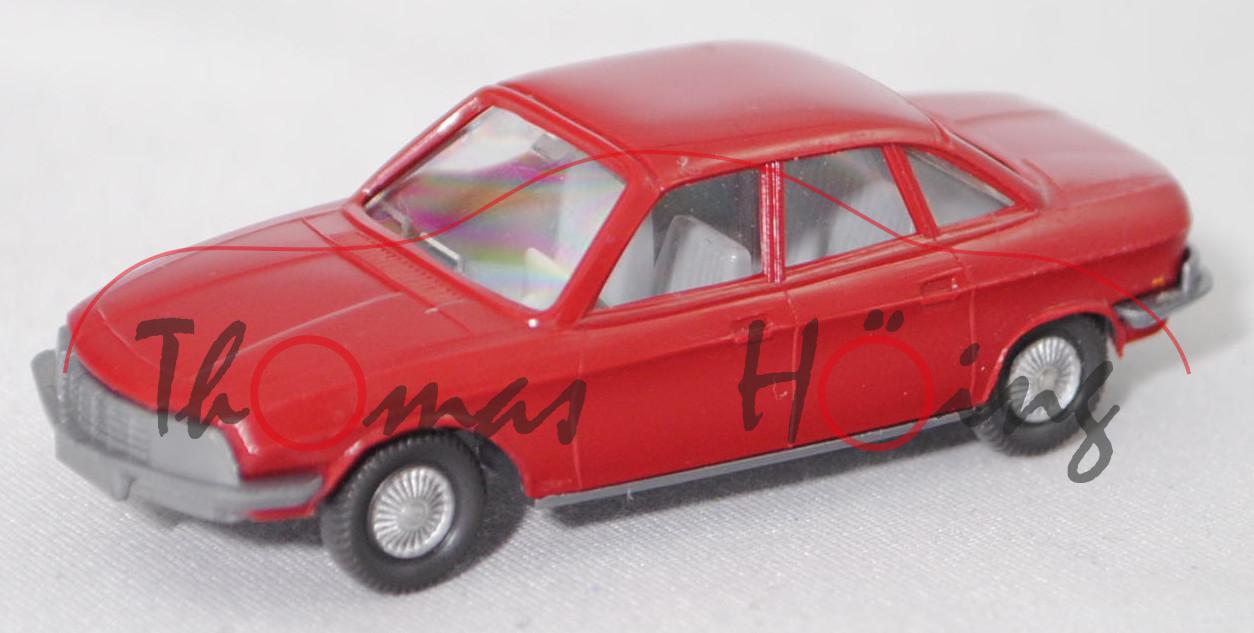 003e NSU Ro 80 (Typ 80, Mod. 1967-1972, Baujahr 1967), rubinrot, innen silbergrau, Wiking, 1:87, m-