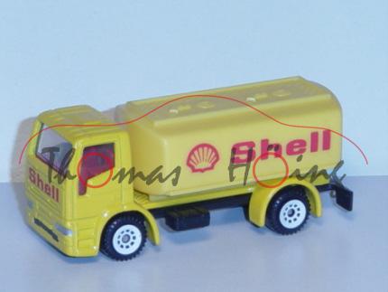 Ford Cargo 0811 (Modell 1982-1996) Tankwagen, kadmiumgelb, innen karminrot, Lenkrad integriert, Shel