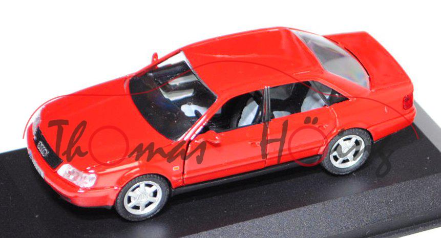 Audi S6 Plus (C4, Typ 4A), Modell 1996-1997, rot, Schabak, 1:43, Werbeschachtel