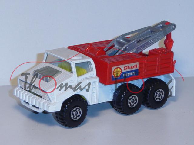 Breakdown Truck, weiß/verkehrsrot/silber, Shell/recovery, Matchbox Super Kings