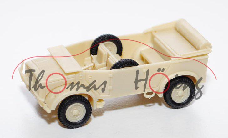 Horch 108 Typ 40 1a Schwerer PKW offen, elfenbein, Wehrmacht, unbedruckt, Herpa, 1:87, mb