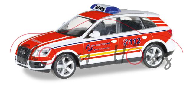 Audi Q5 (Typ 8R, Facelift, Modell 2012-2016) Einsatzleitwagen Werkfeuerwehr Salzgitter, reinweiß/leu