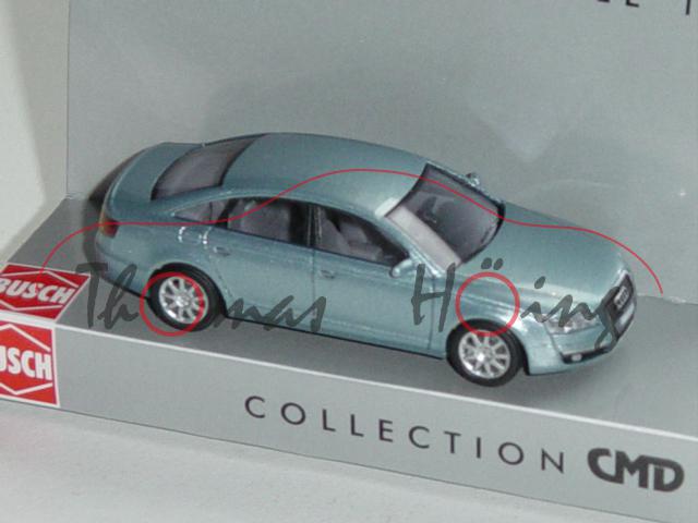 Audi A6, Mj. 2004, hell-blaumetallic, CMD Collection, Busch, 1:87, mb