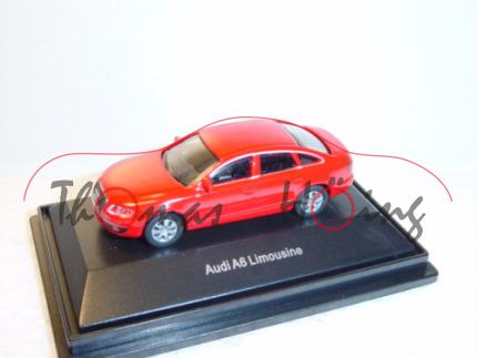 Audi A6, rot, Mj 2004, Schuco, 1:72, PC-Box