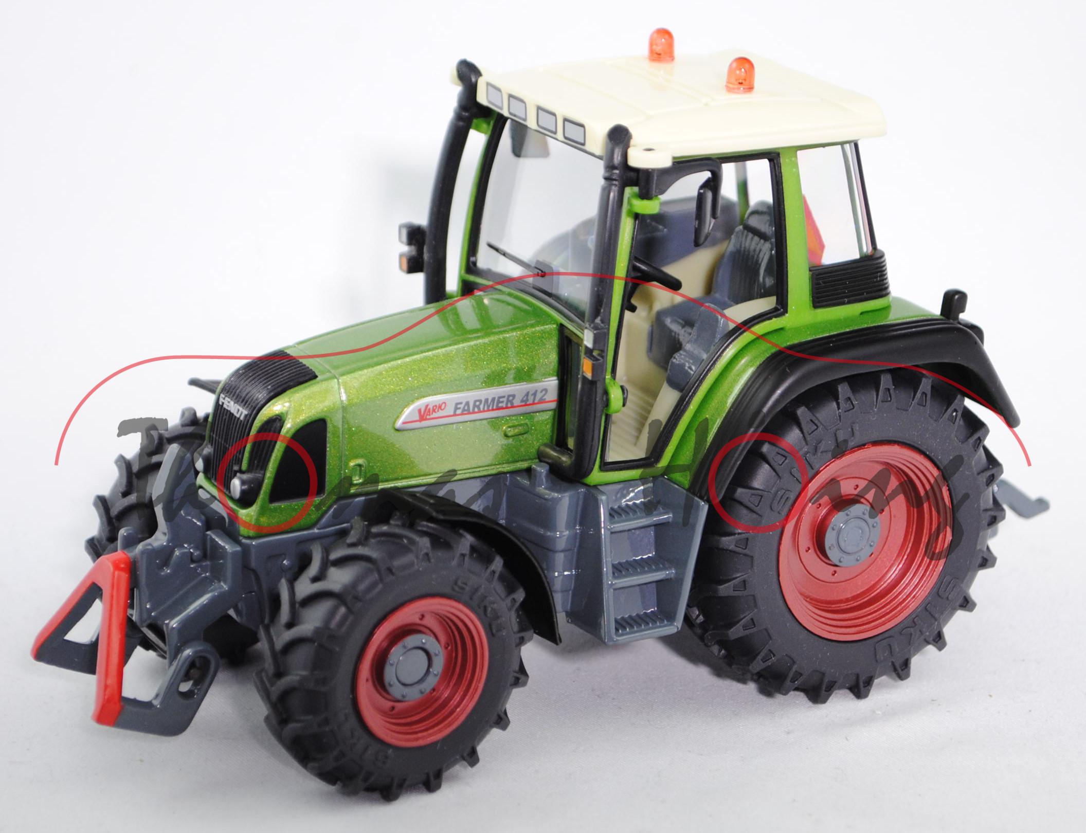 Fendt Farmer 412 Vario Traktor (Modell 2001-2004), jaspisgrünmetallic/basaltgrau, das 30.000ste Mode