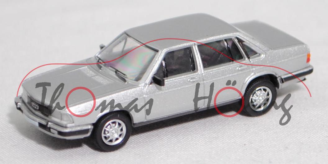 Audi 100 CD 5S (C2, Typ 43, Modell 1979-1982), diamantsilbermetallic, Premium ClassiXXs®, 1:87, mb